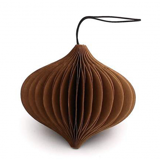 Kerstversiering 'Onion' - Lichtbruin