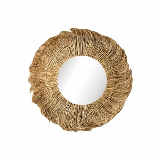 Spiegel 'Stina' rond 70cm - Natuurlijk