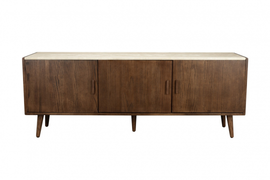 Dressoir 'Arda' - Noten/tavertin