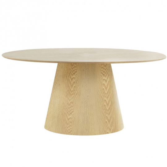 Eettafel 'Bolton' Ovaal 160cm - Eik