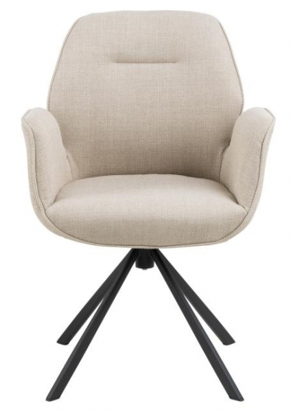 Stoel 'Bjuv' - Beige/Zwart