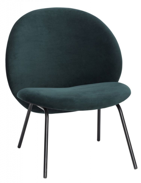 Loungefauteuil 'Gather' - Groen/Velours