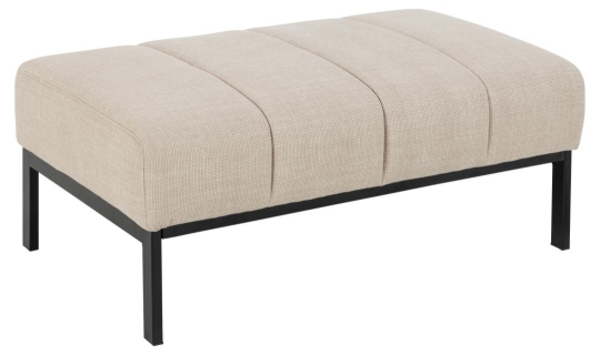 Zitpoef 'Caix' - Beige/Zwart
