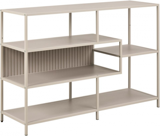 Boekenkast 'Seaford' 114x78cm - Grijs