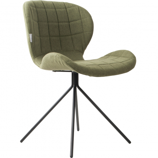Stoel 'Omg' - Velvet/Groen