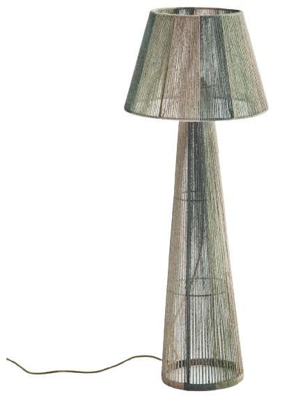 Vloerlamp 'Jute' - Groen