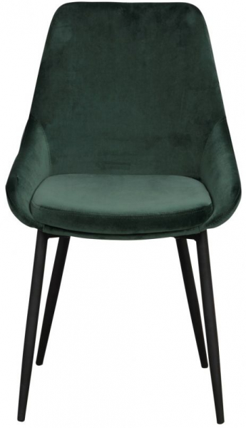 Stoel 'Sierra' - Groen Velvet/Zwart