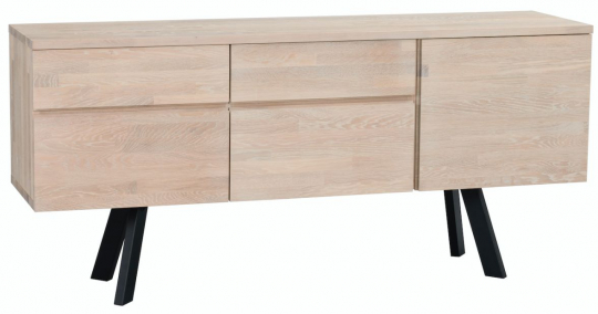 Dressoir 'Fred' - Witgeolied Eiken