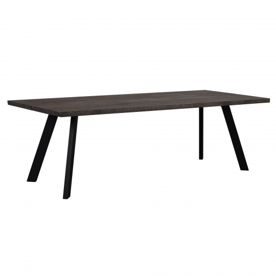 Eettafel 'Fred' - Bruin/Zwart 240x100cm