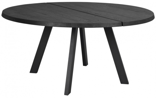 Eettafel 'Fred' Rond 160cm - Zwart