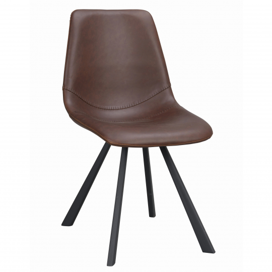 Stoel 'Auburn' - Bruin/Zwart