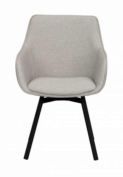 Armstoel 'Alison' - Beige/zwart