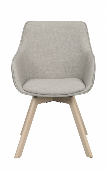 Armstoel 'Alison' - Beige/witgepigmenteerd