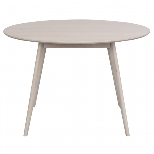 Eettafel 'Yumi' Rond 115cm - Witgeolied