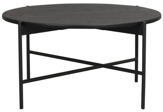 Salontafel 'Skye' Rond 89cm - Zwart