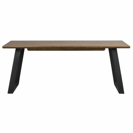 Eettafel 'Melville' 210x95cm - Bruin/Zwart