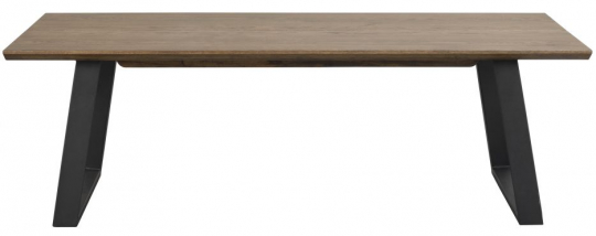 Salontafel 'Melville' 140x65cm - Bruin/Zwart