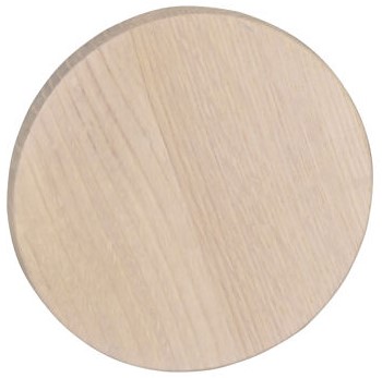 Wandknop 'Milford' 12cm - Witgeolied