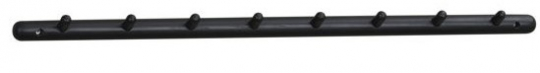 Haaklijst 'Milford' 80cm - Zwart