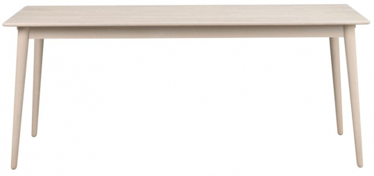 Eettafel 'Tyler' 180x90cm - Witgeolied Eik