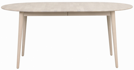 Ovale Eettafel 'Tyler' 170x105cm - Witgeolied Eik