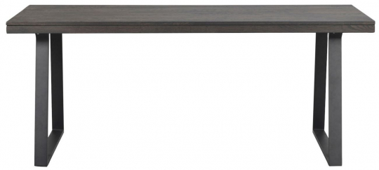 Eettafel 'Brooklyn' 170x95cm - Donkerbruin/U-poot