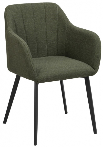 Armstoel 'Bolton' - Groen/Zwart