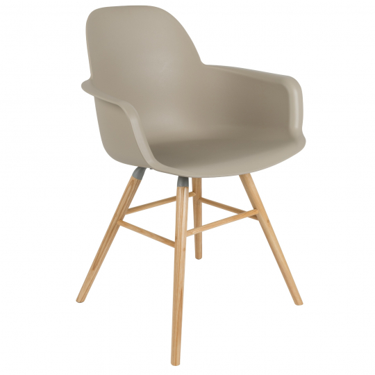 Fauteuil 'Albert' - Bruingrijs