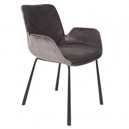 Fauteuil 'Brit' - Donkergrijs