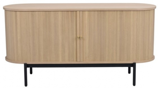 Dressoir 'Haddington' - Witgepigmenteerd/Zwart