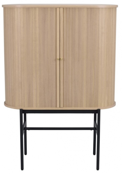 Kast 'Haddington' - Witgepigmenteerd/Zwart