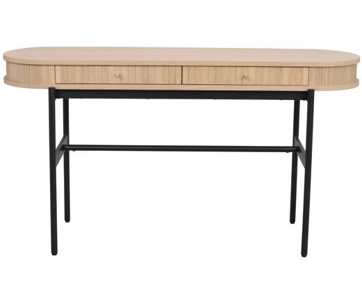 Bijzettafel 'Haddington' Witgepigmenteerd/Zwart