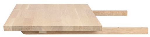 Aanbouwblad 'Carradale' 50x100cm - Witgepigmenteerd