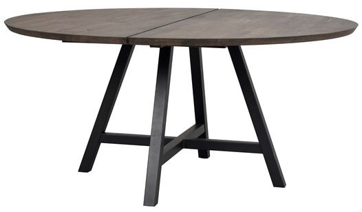 Eettafel 'Carradale' Rond 150cm - Bruin/X-poot