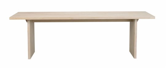 Eettafel 'Emmett' 240x95cm - Natuurlijk