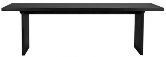 Eettafel 'Emmett' 240x95cm - Zwart