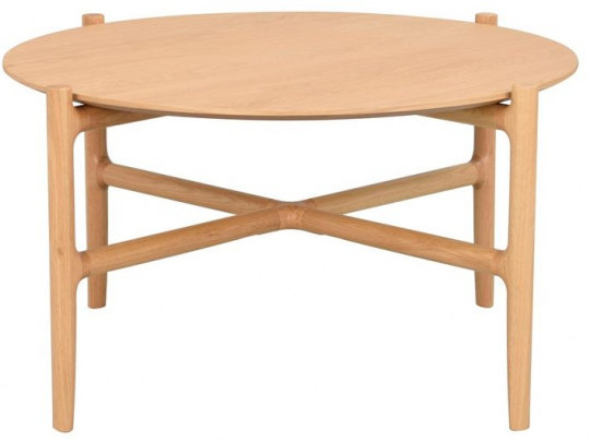 Salontafel 'Holton' Rond 80cm - Natuurlijk