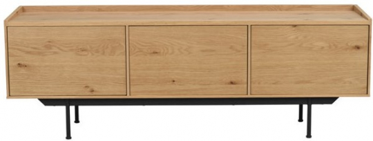 Tv-Meubel 'Brewerton' - Eik/Zwart