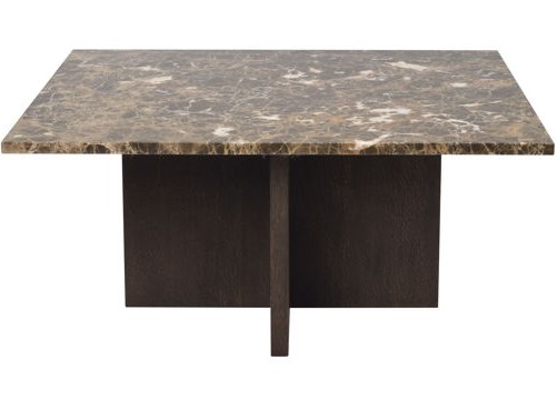 Salontafel 'Brooksville' 90x90cm - Bruin