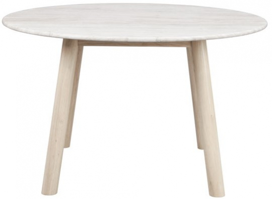 Eettafel 'Taransay' Rond 125cm - Beige/Witgepigmenteerd