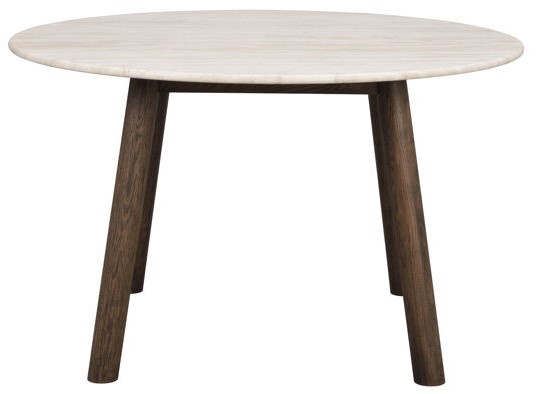 Eettafel 'Taransay' Rond 125cm - Beige/Bruin