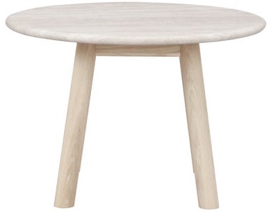 Salontafel 'Taransay' Rond 60cm - Beige/Witgepigmenteerd