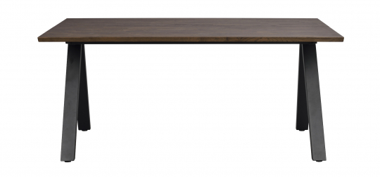 Eettafel 'Carradale' 170x100cm - Bruin/V-poot
