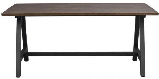 Eettafel 'Carradale' 170x100cm - Bruin/A-poot