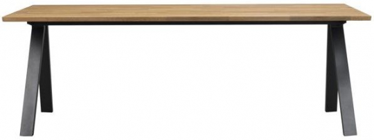 Eettafel 'Carradale' 220 cm - Eiken/V-poot