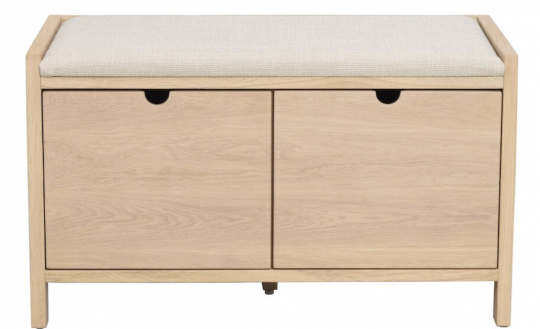 Halbank 'Hillmond' 80cm - Licht eik
