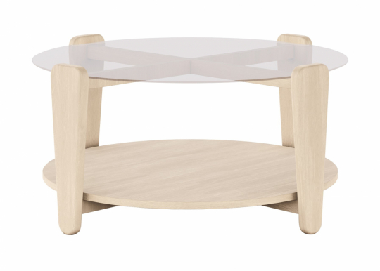 Salontafel 'Arran' Ø93 - Witgepigmenteerd
