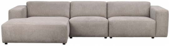 4-Zitsbank 'Willard' Chaise Longue V - Beige
