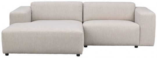 3-zitsbank 'Willard' chaise longue V - Lichtbeige