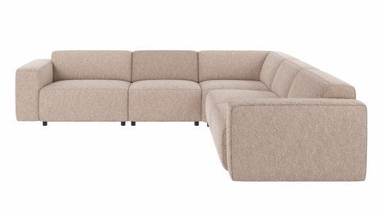 3-zits hoekbank 'Willard' - Lichtbeige